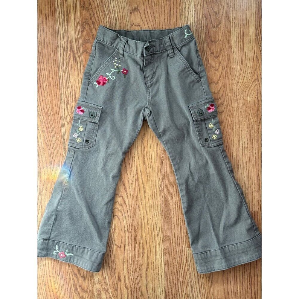 Vintage gap kids cargo flared pants